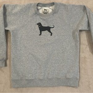 The Black Dog Heather Gray Pullover with Black Silhouette